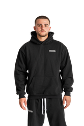 CUOTTI Distressed Black Hoodie