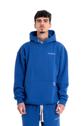 Sudadera con capucha azul CUOTTI Spanish Luxury