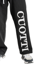 CUOTTI Distressed Black Trousers