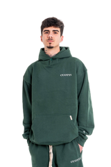 Sudadera con capucha verde CUOTTI Spanish Luxury