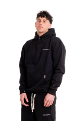 Sudadera con capucha negra CUOTTI Spanish Luxury