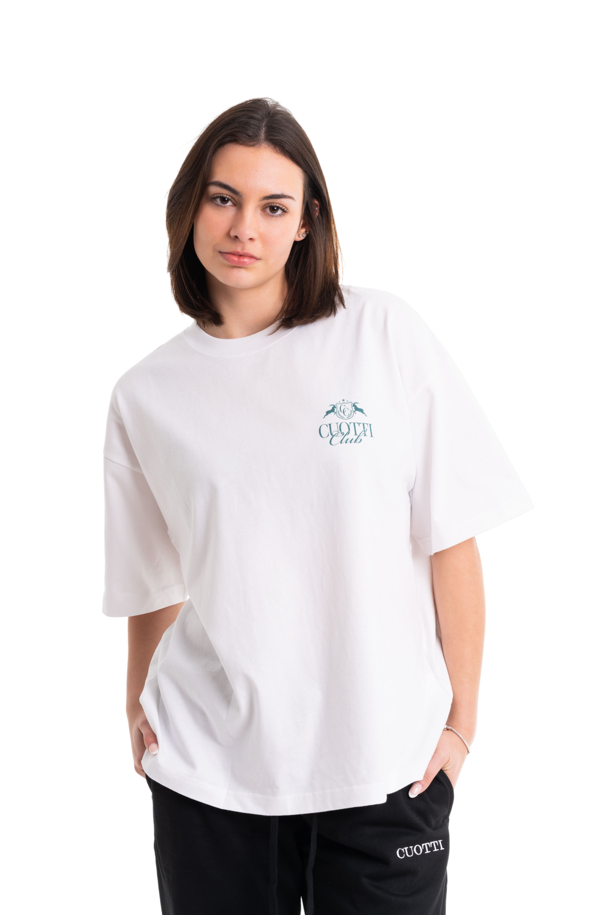 Camiseta oversize blanca CUOTTI CLUB