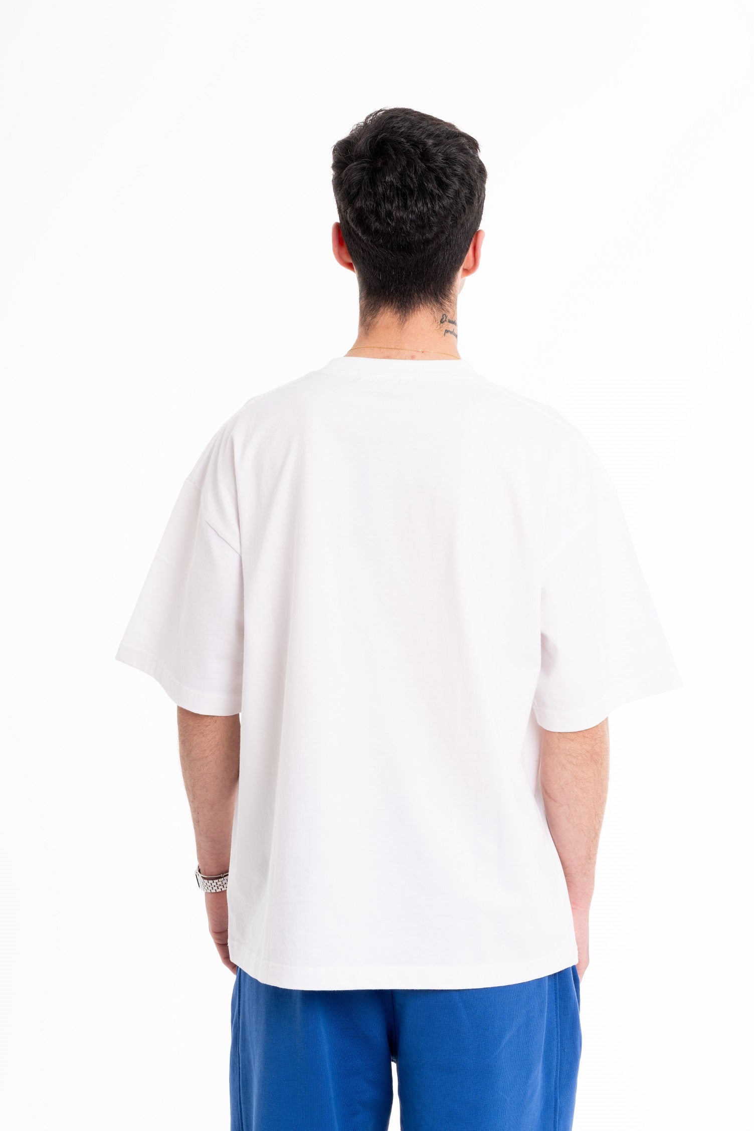 Camiseta blanca con estampado Corona Laurel