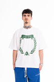 Camiseta blanca con estampado Corona Laurel