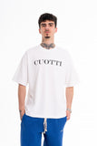 Camiseta blanca logotipo grande CUOTTI