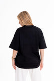 Camiseta negra logotipo grande CUOTTI