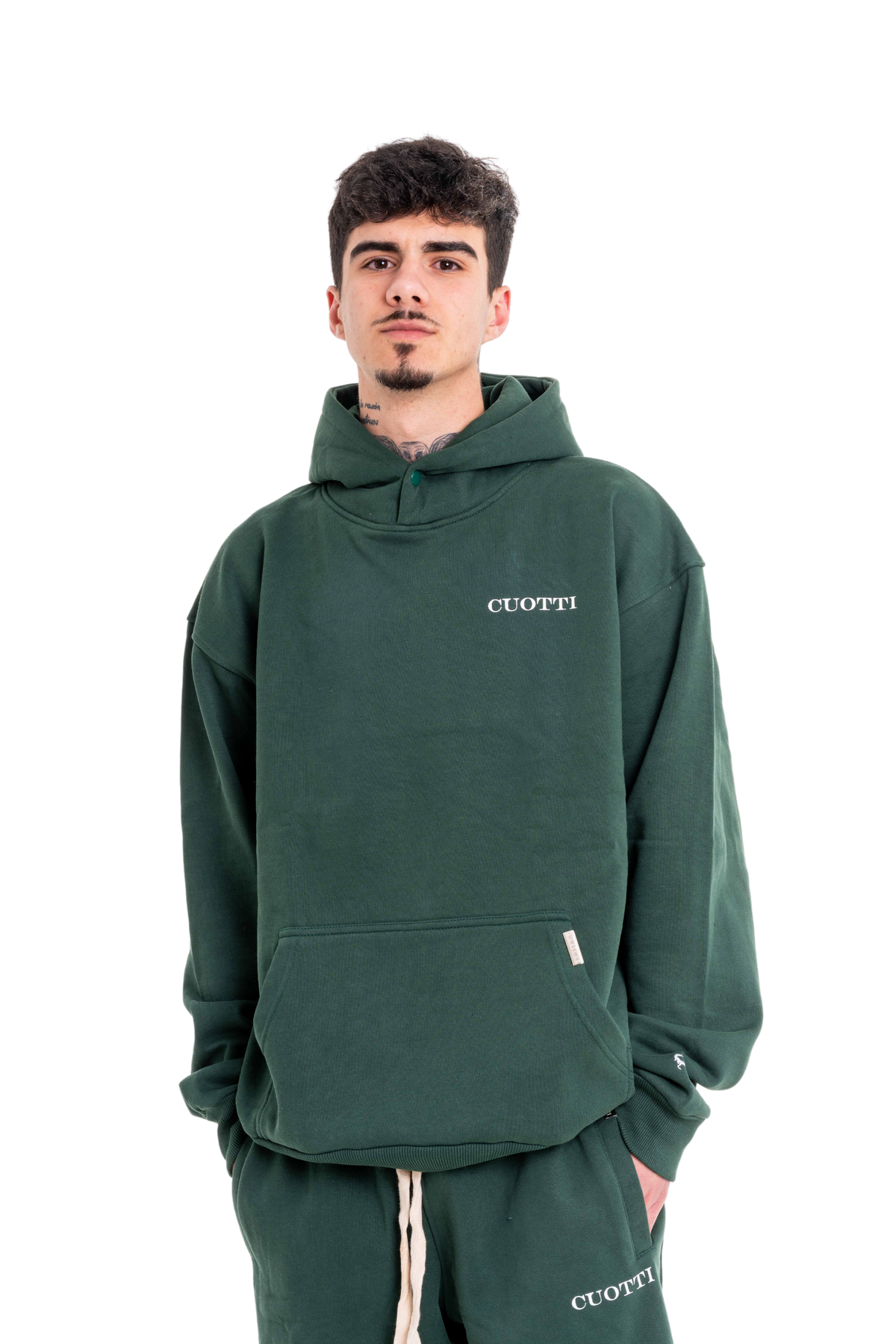 CUOTTI Spanish Luxury Green Hoodie