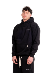 Sudadera con capucha negra CUOTTI Spanish Luxury